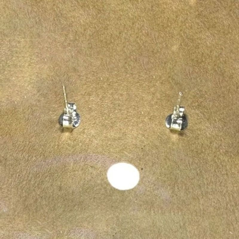Sterling Silver Citrine Gemstone Stud Earings