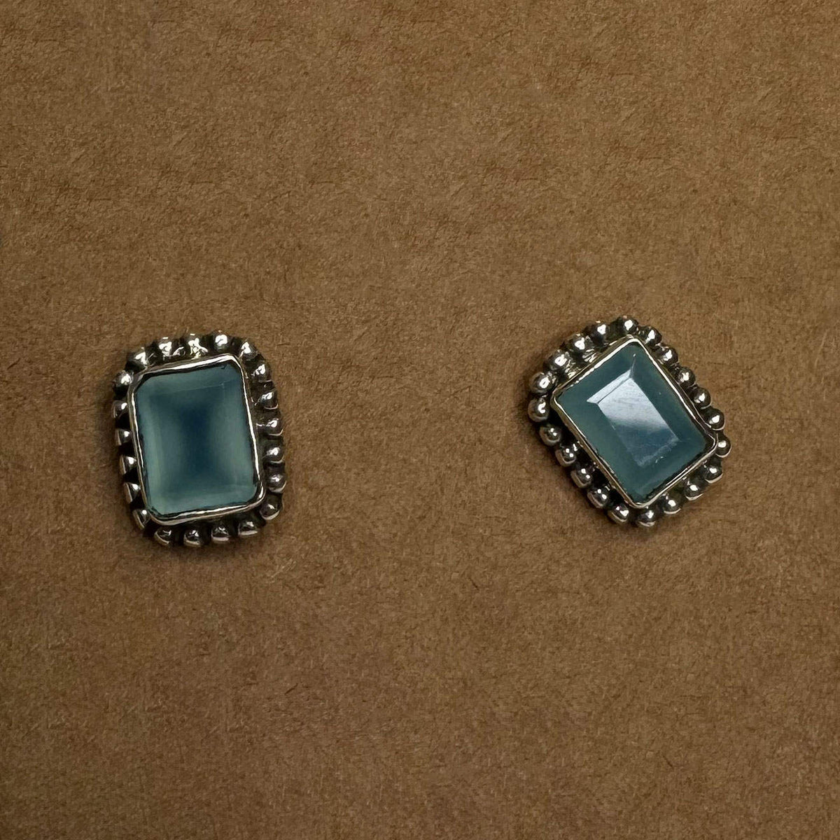 Silver Earrings with Gemstone 10