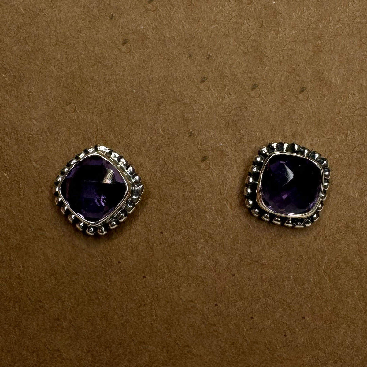 Silver Earrings with Gemstone 11